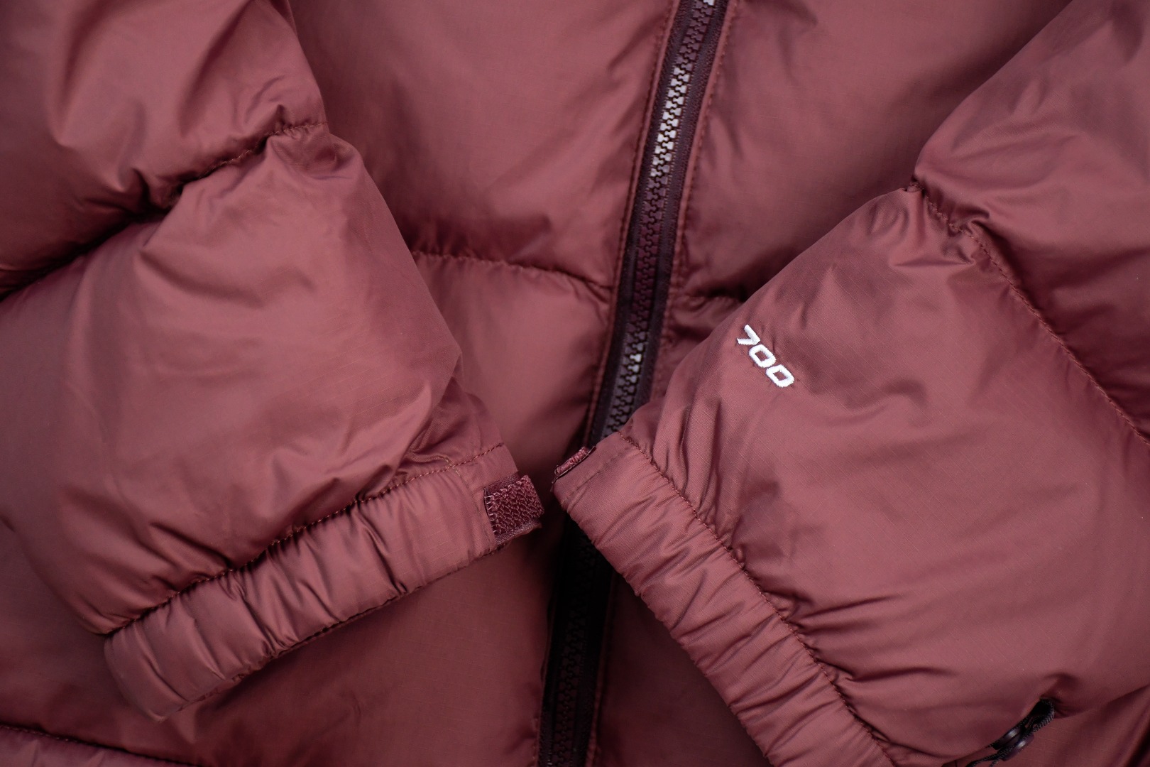 the n0*h f**e t*f 1996 down jacket burgundy