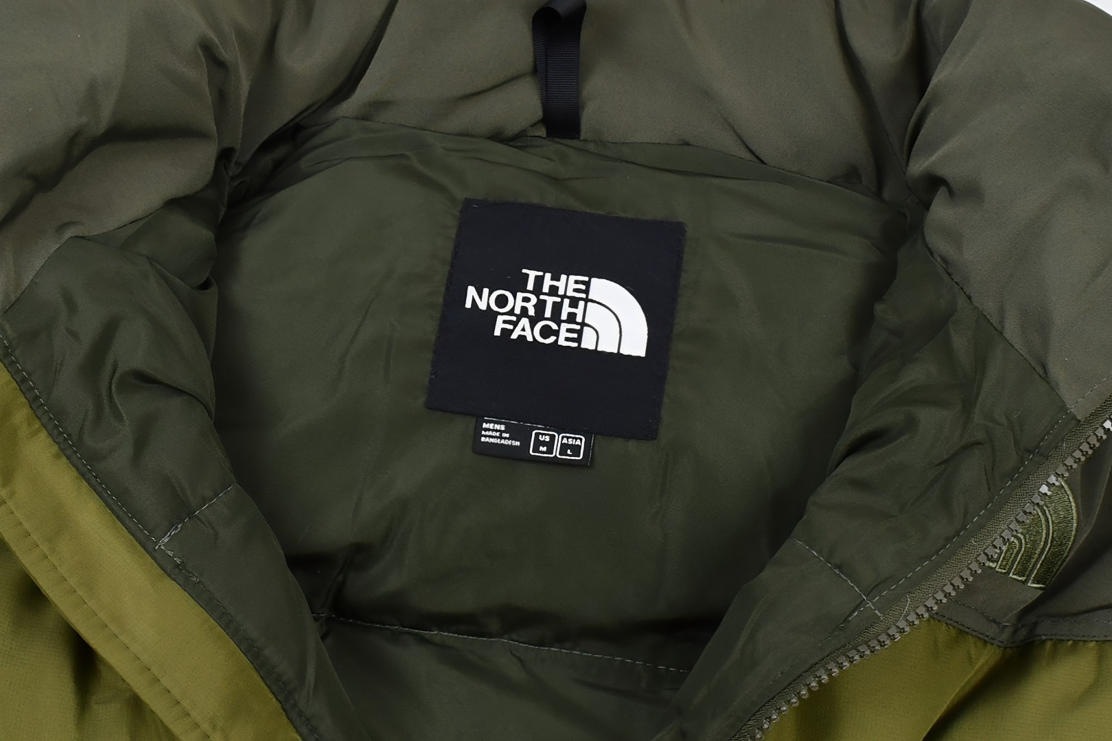 the n0*h f**e t*f 1996 down jacket army green