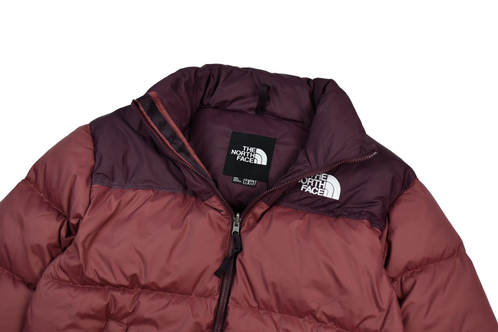 the n0*h f**e t*f 1996 down jacket burgundy