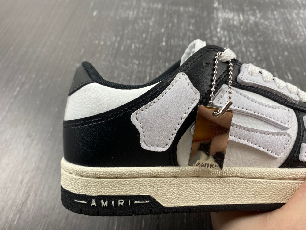 AMIRI Skel Top Low Black White White MFS003-004