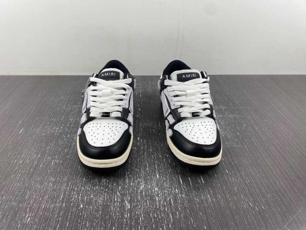 AMIRI Skel Top Low Black White White MFS003-004